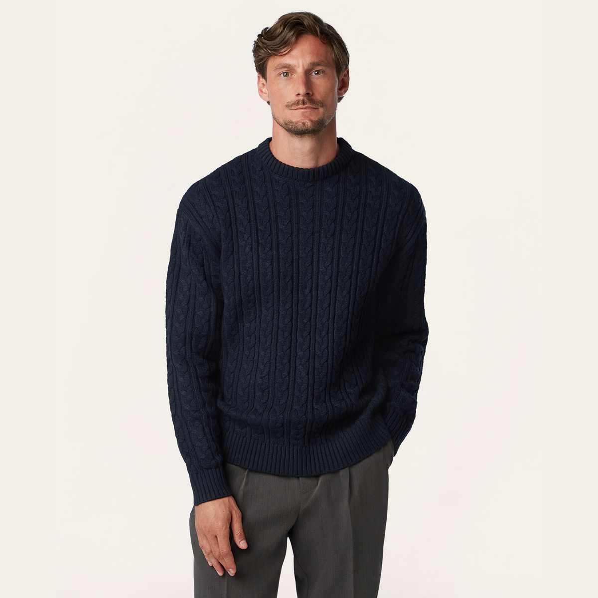 Heavy Seawool Cable Crewneck Bundle