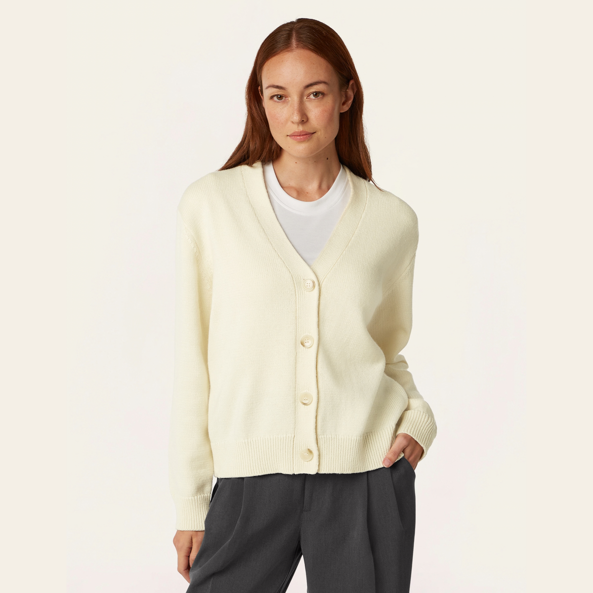 Heavy Seawool Cardigan - Off White