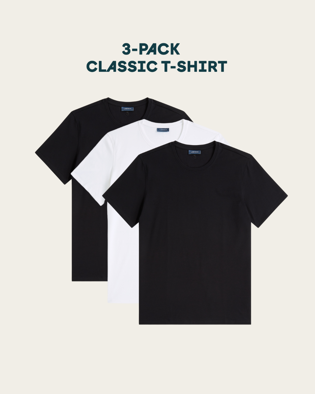 T-shirt 3-pack bundle | White & Black