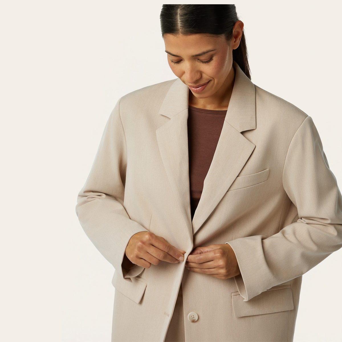 Signature Blazer - Sand