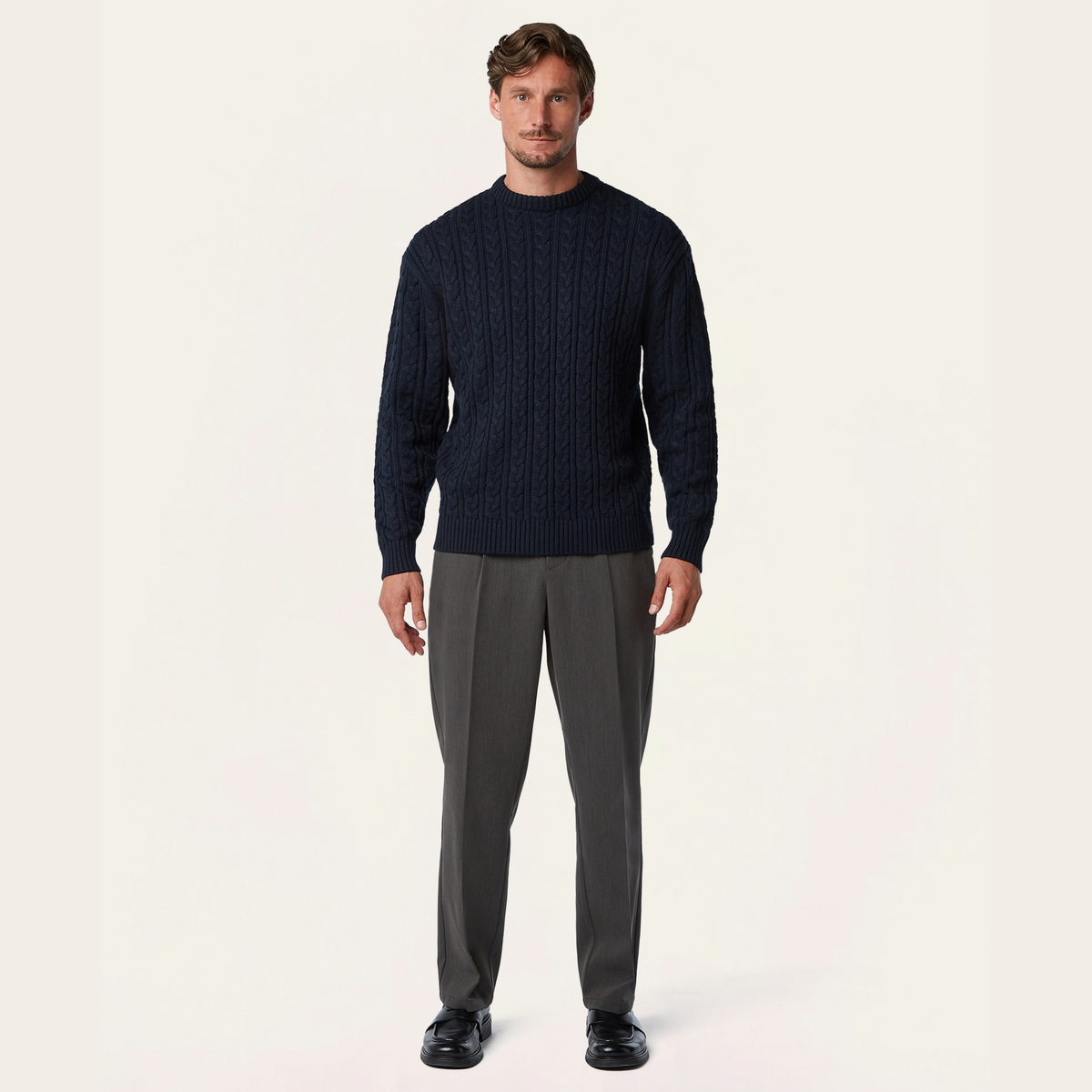 Heavy Seawool Cable Crewneck Bundle