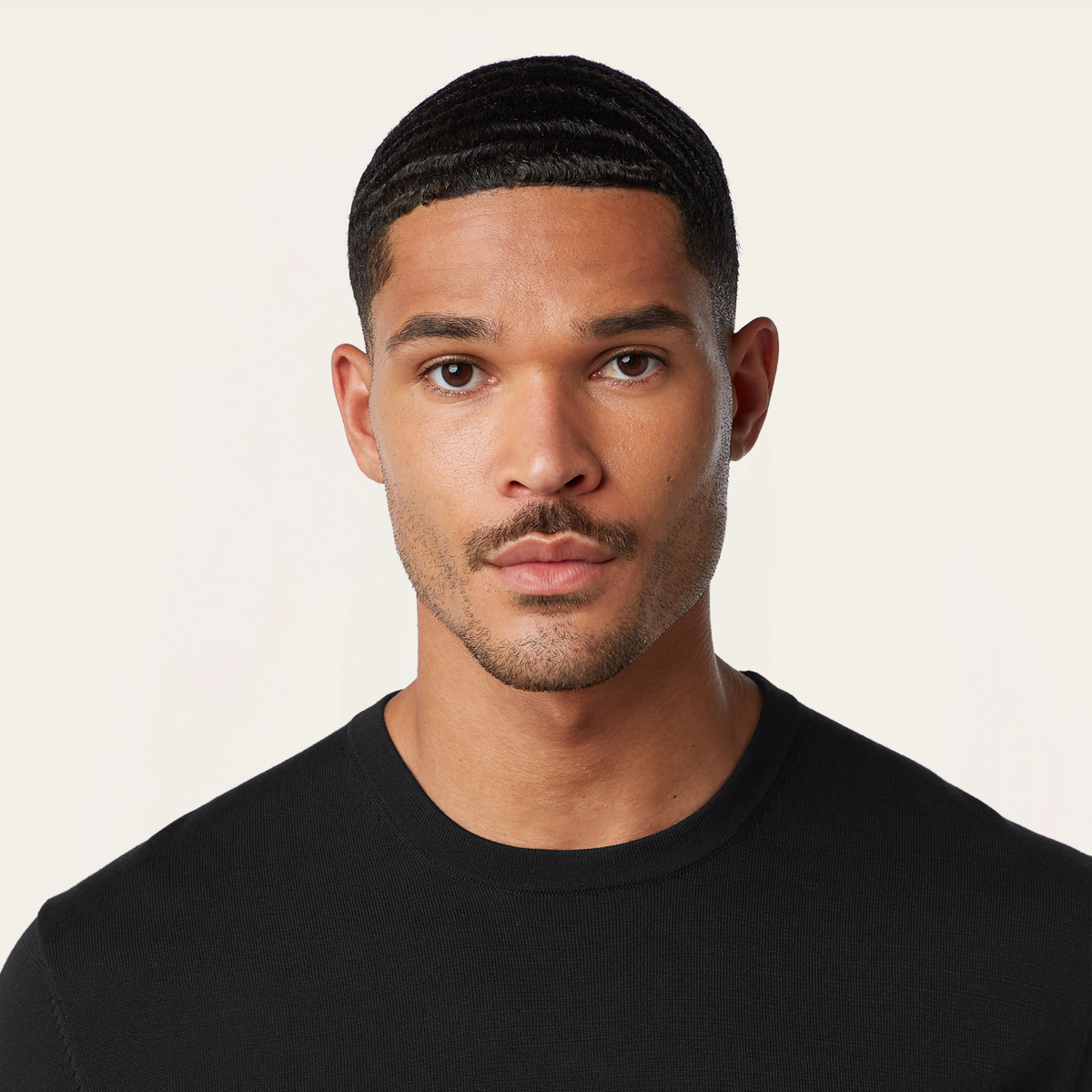 Knitted t-shirt Black