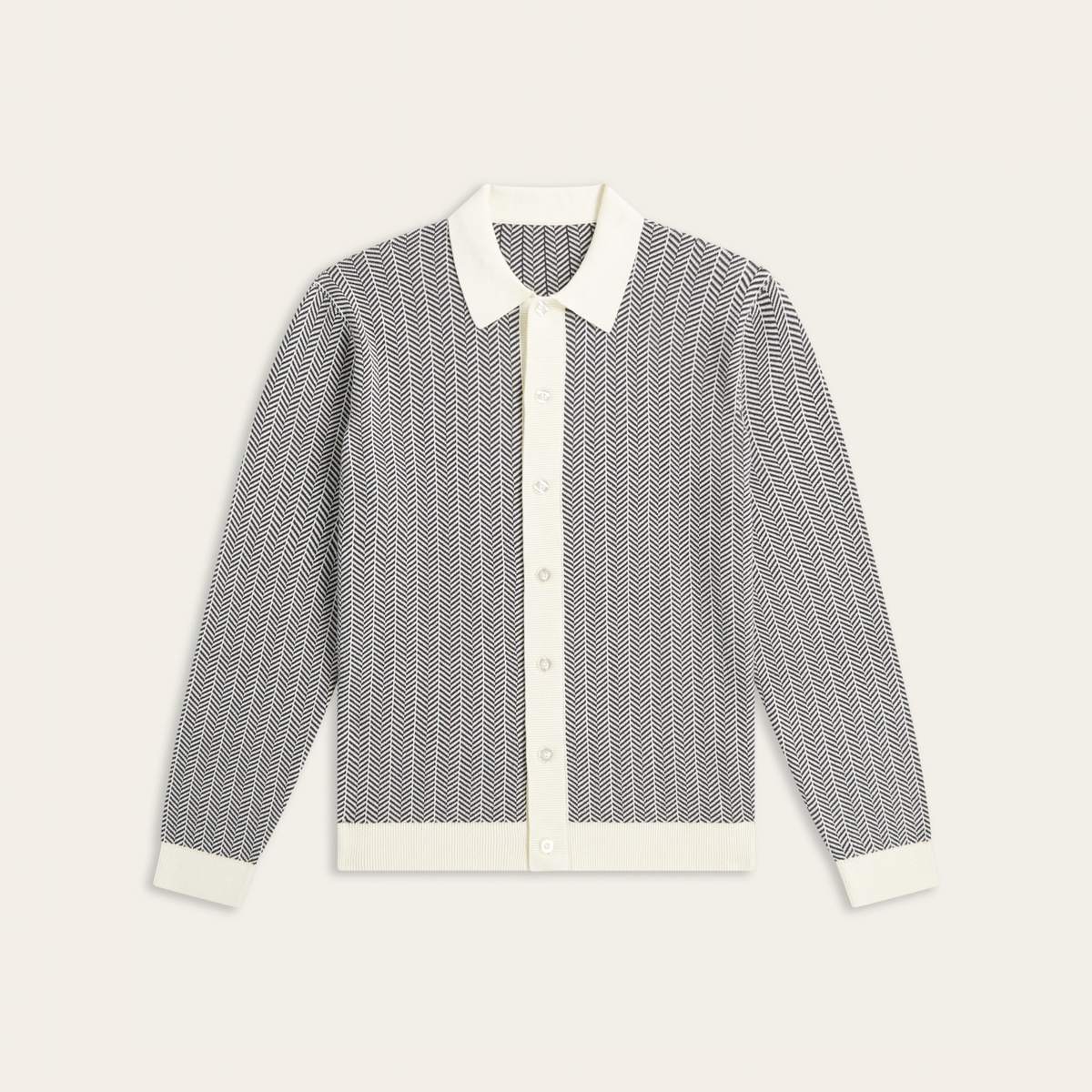 Jacquard Cardigan Dark Grey