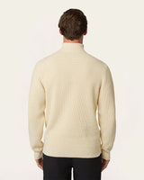 Heavy Seawool Half Zip Off-white