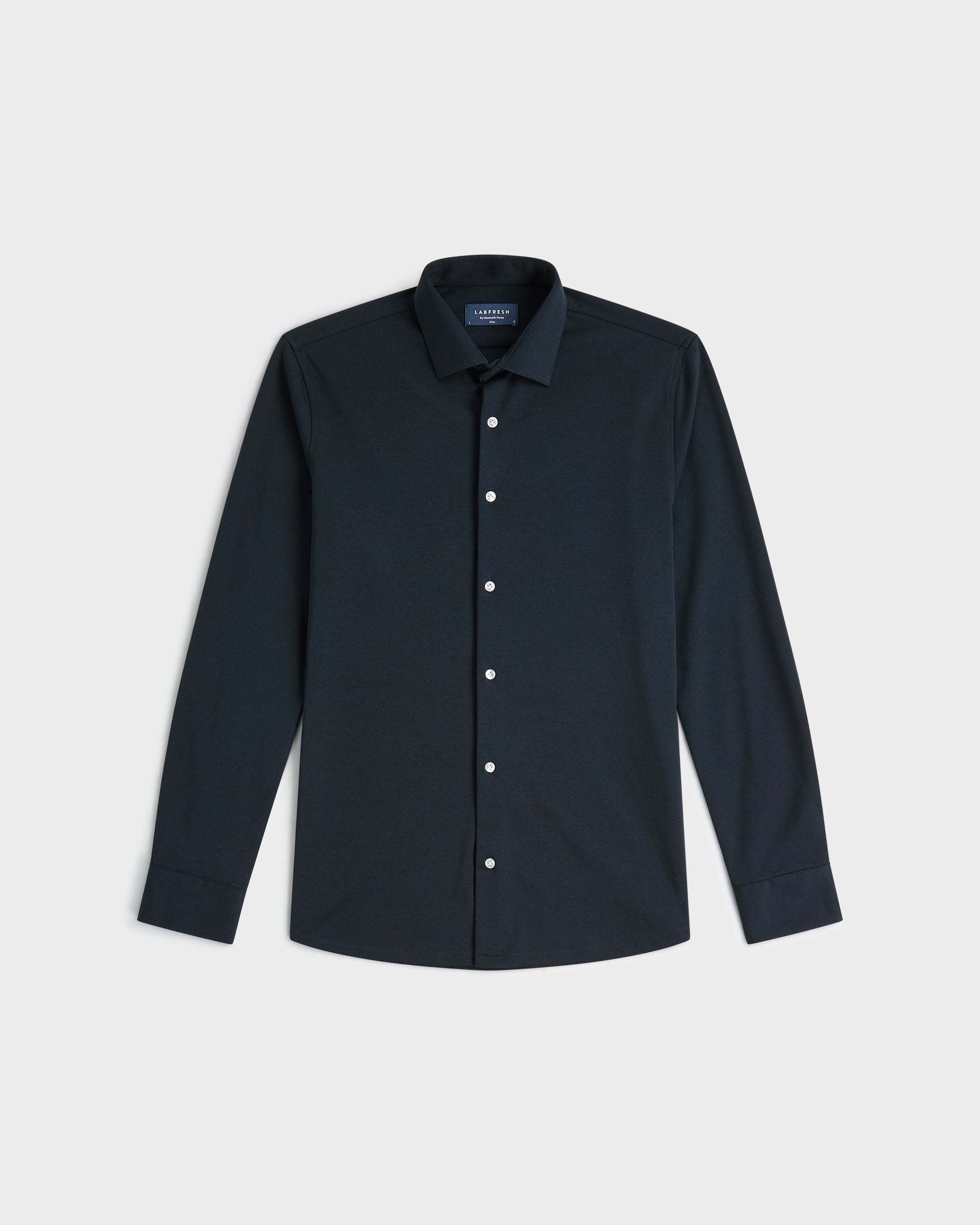 Prior Tech: Knitted shirt navy