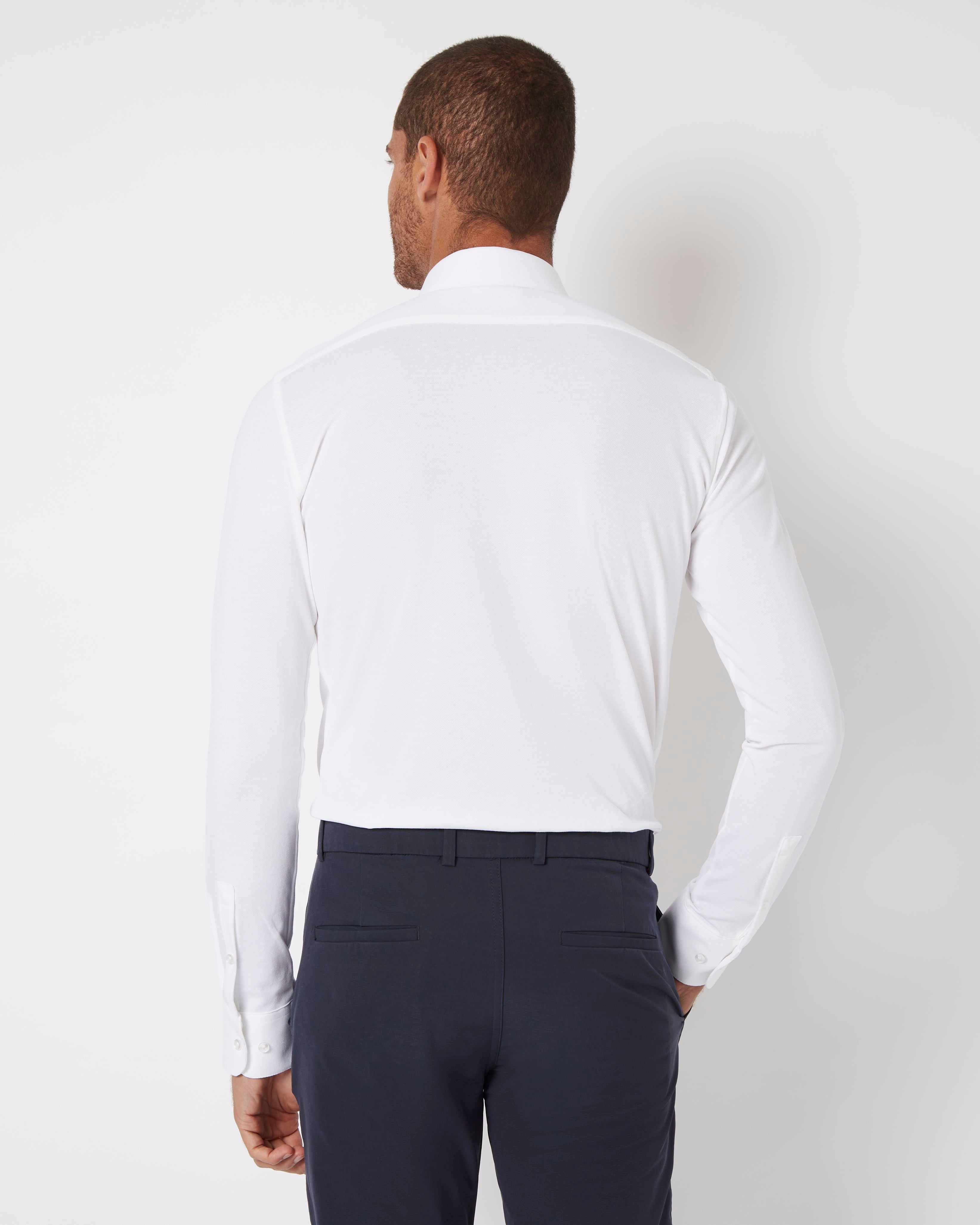 Prior Tech: Knitted shirt white