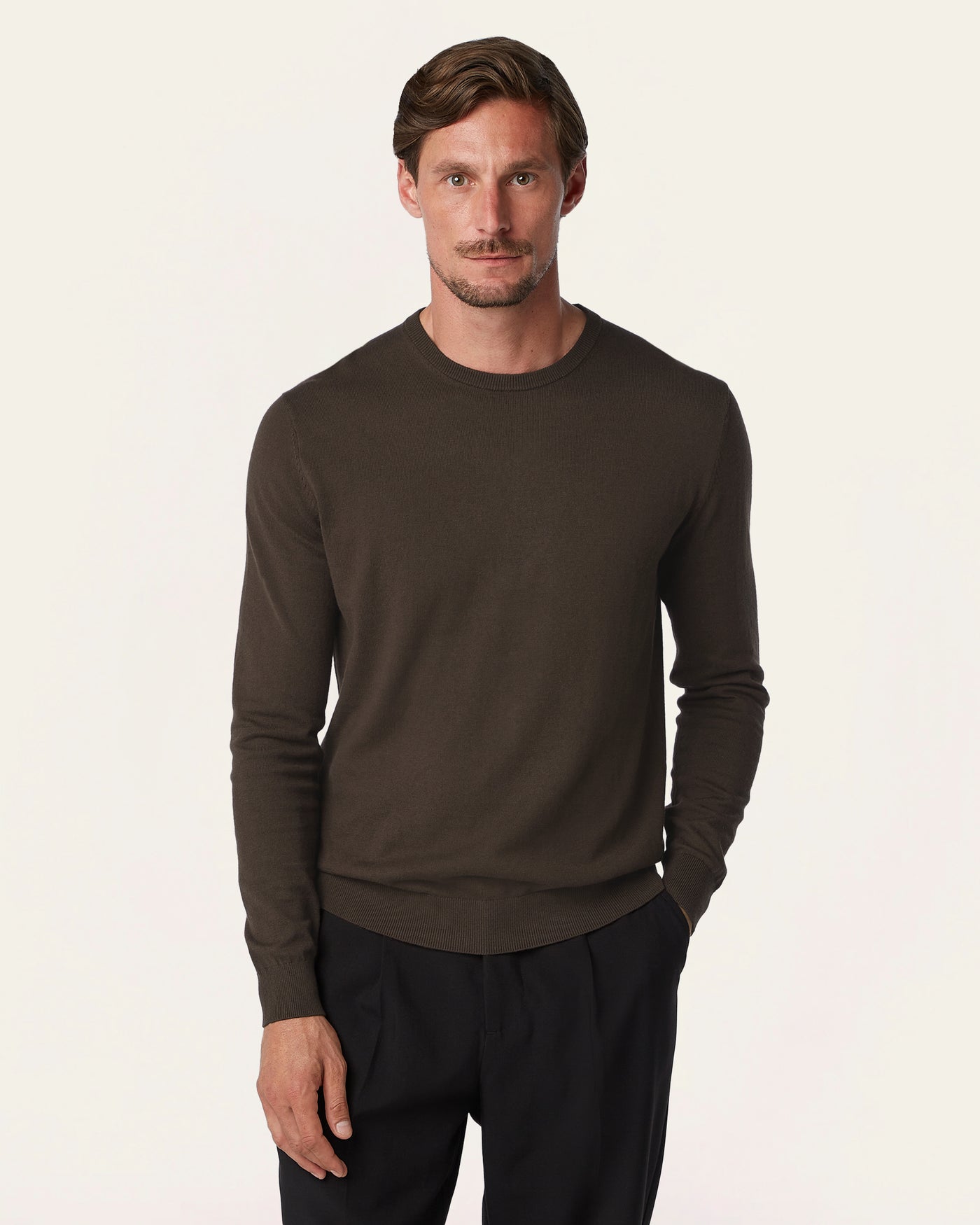 Seawool Crewneck Dark Brown