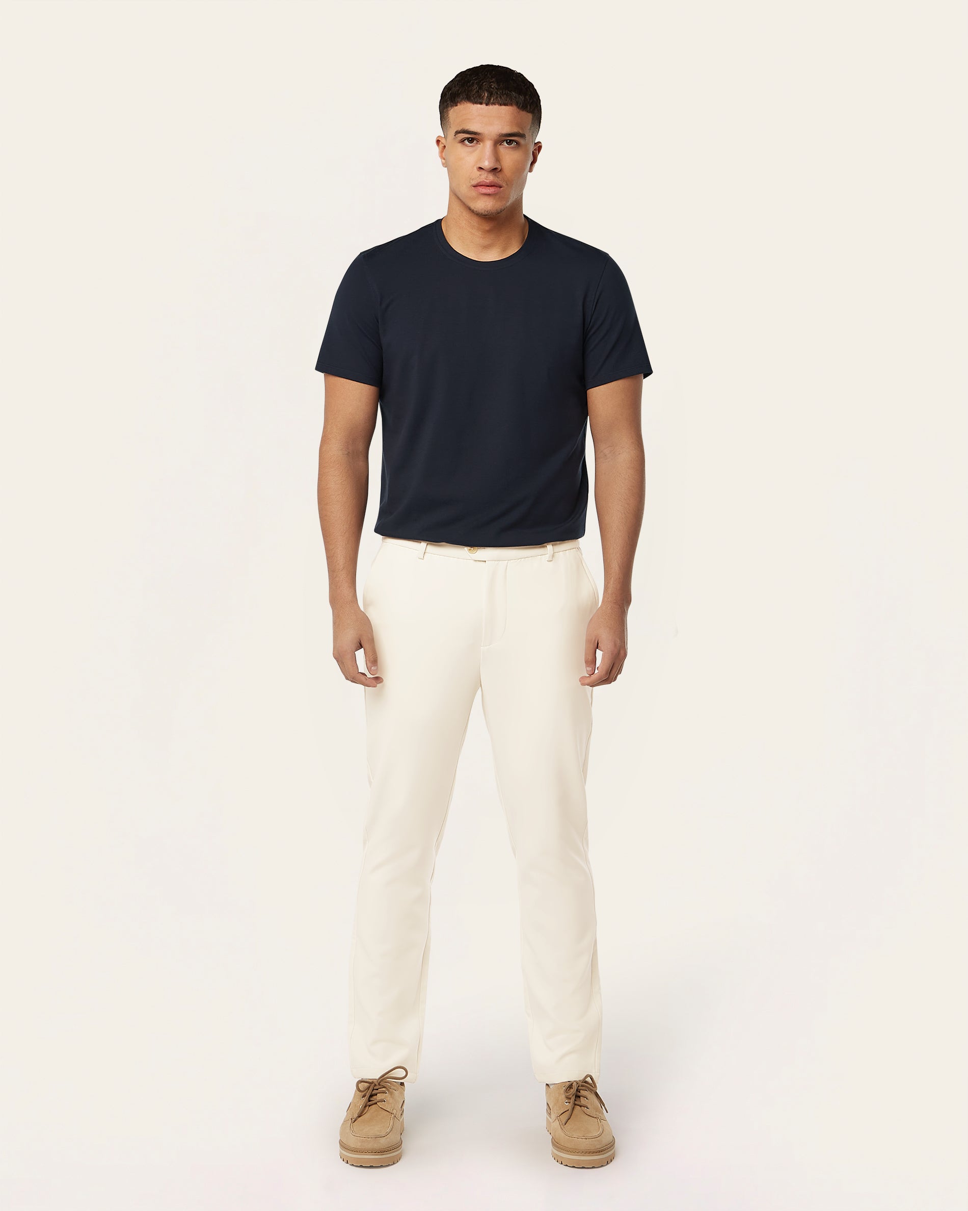 Classic pants 2-pack bundle | Off-white & Camel