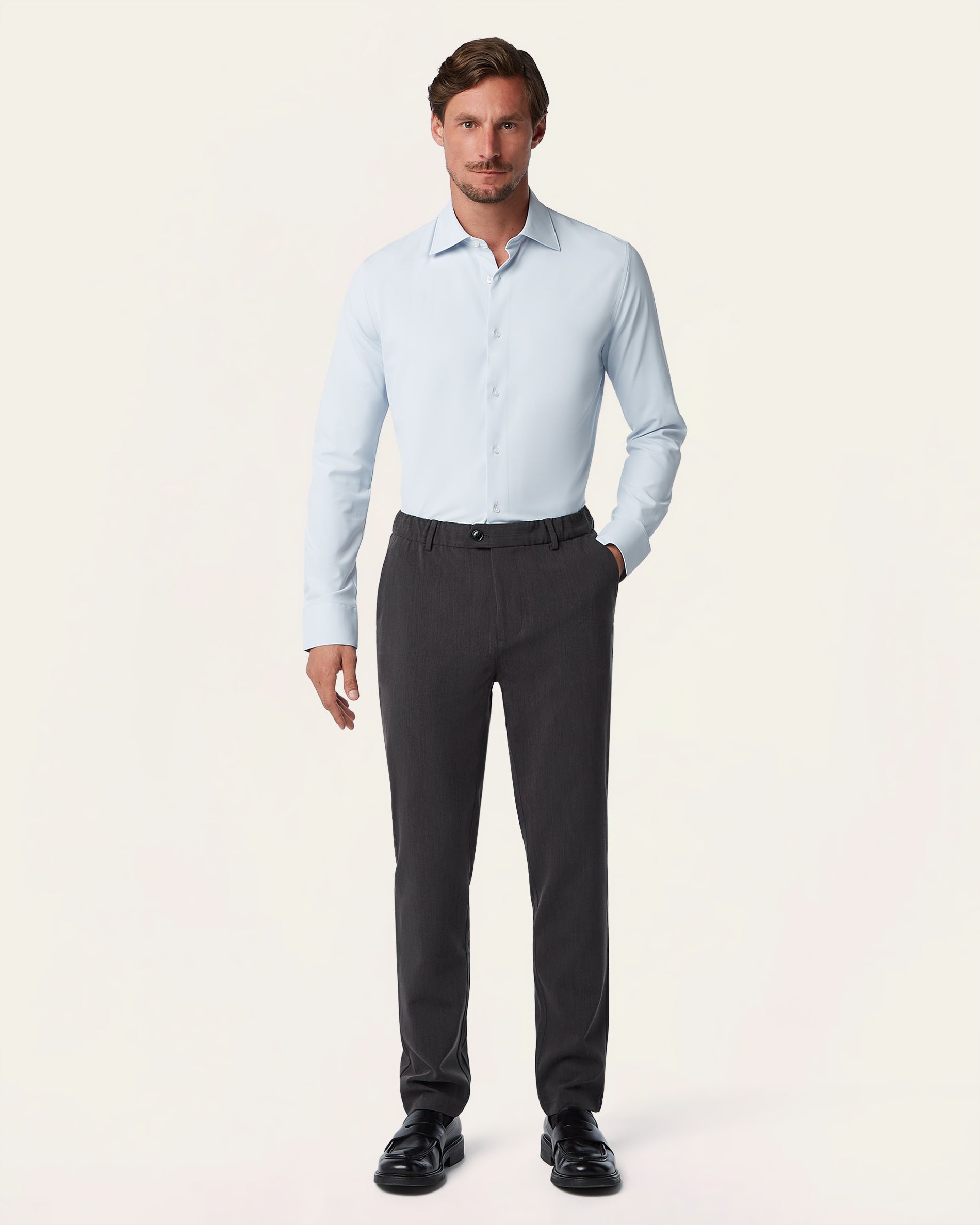 Regular Classic Pants Dark Grey