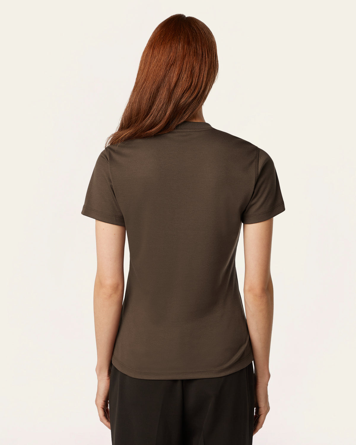 Interlock Slim T-shirt - Dark Brown