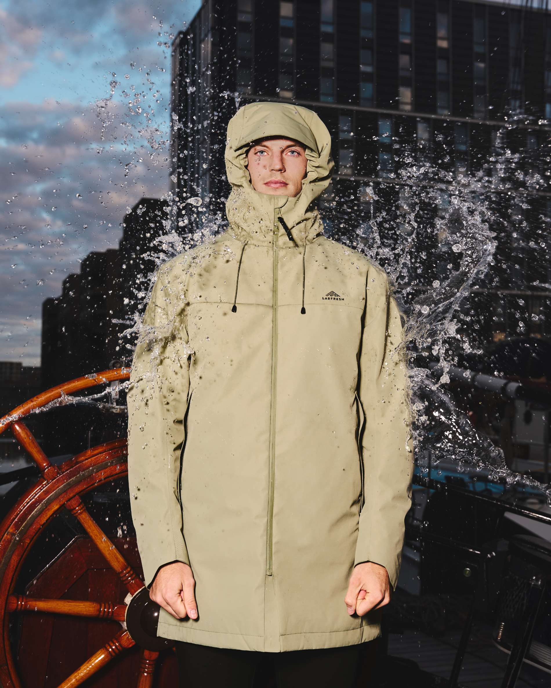 Olive Waterproof City Parka | LABFRESH