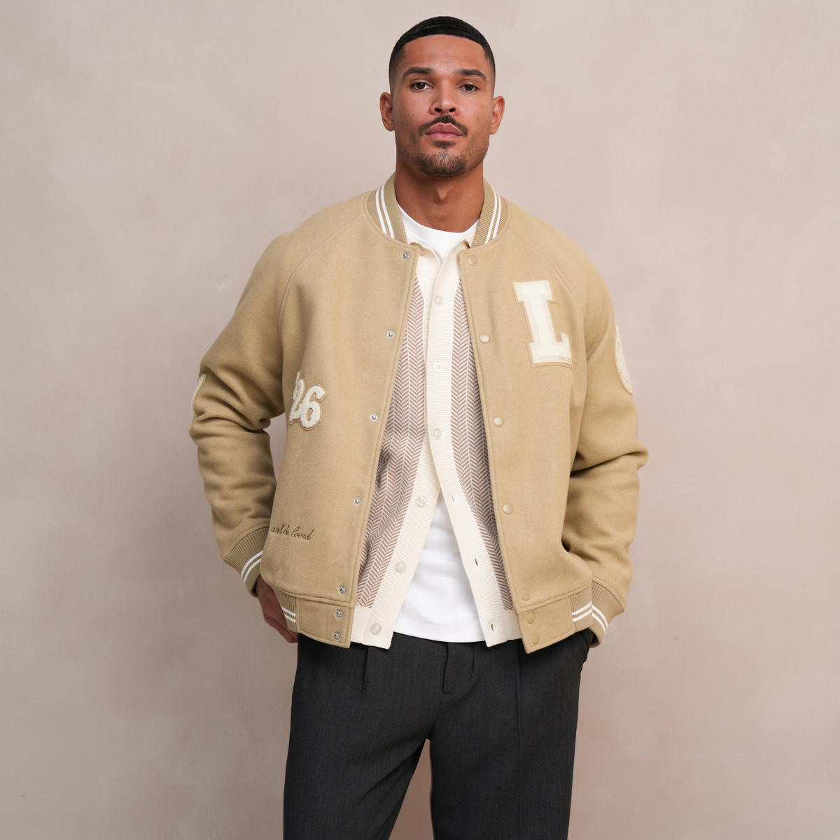 Varsity Jacket Camel