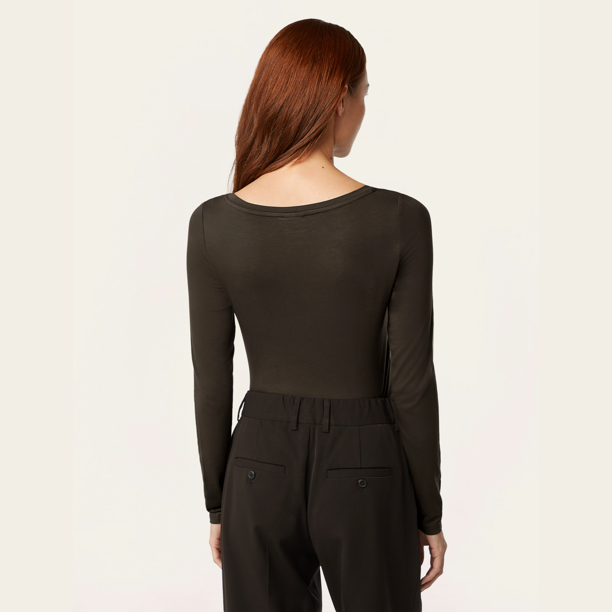 Boatneck Knit - Dark Brown