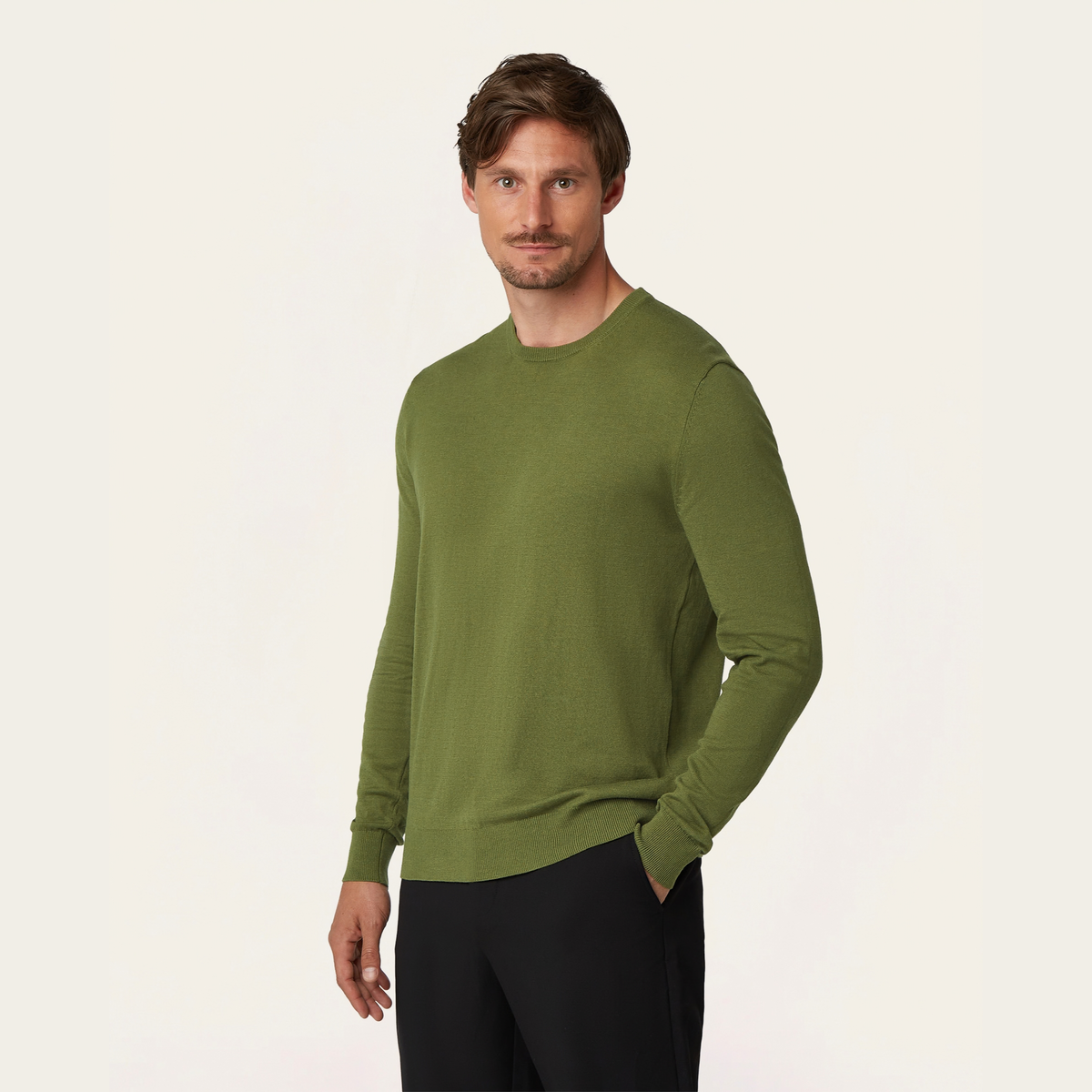Seawool sweater & Knitted non-iron shirt bundle