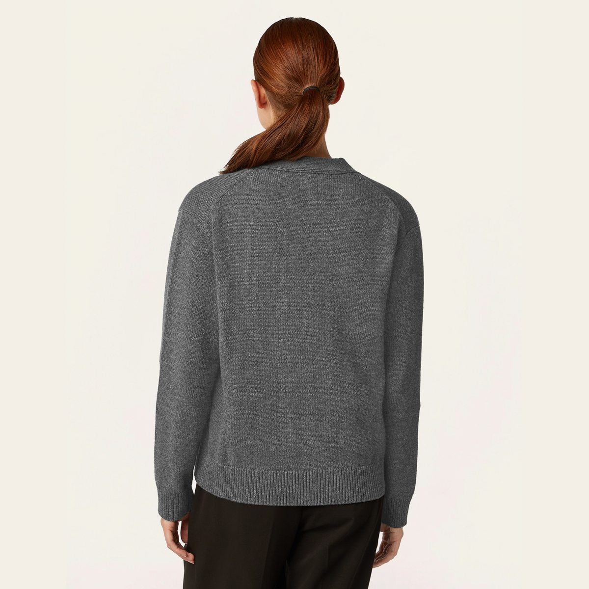 Heavy Seawool Cardigan - Dark Grey