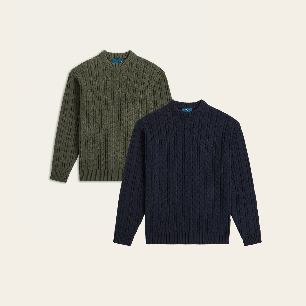 Heavy Seawool Cable Crewneck Bundle