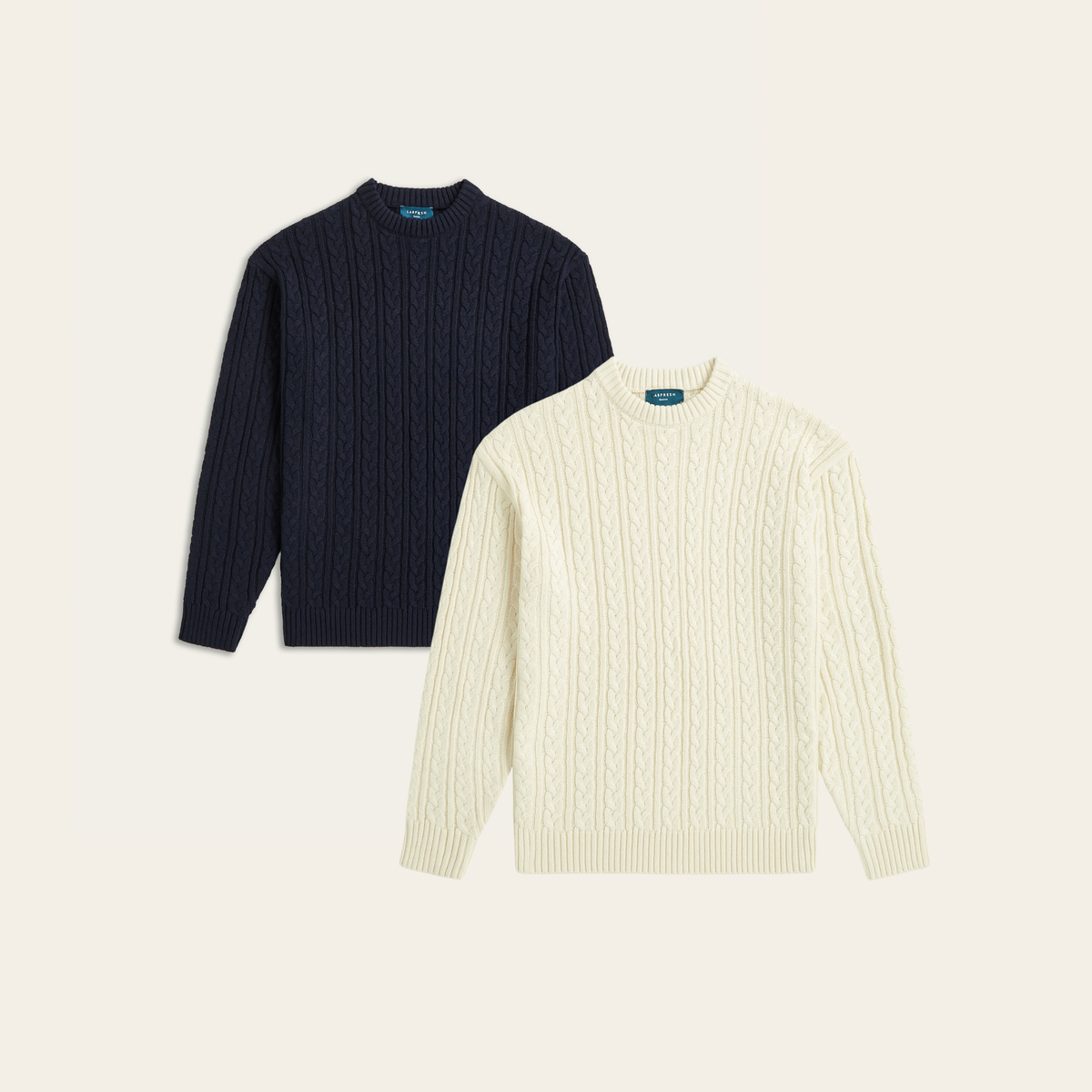 Heavy Seawool Cable Crewneck Bundle