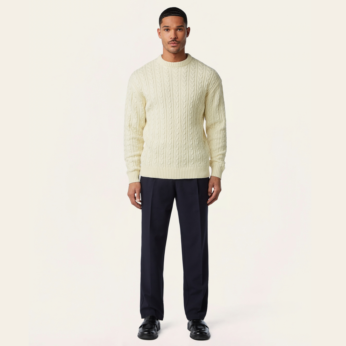 Heavy Seawool Cable Crewneck Bundle