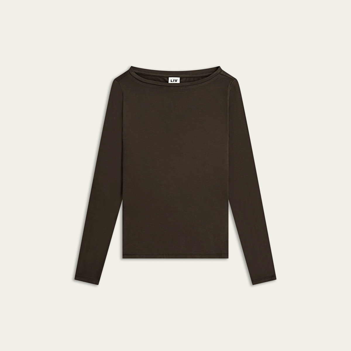 Boatneck Knit - Dark Brown