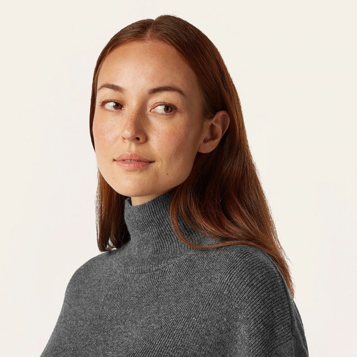 Heavy Seawool Turtleneck - Dark Grey