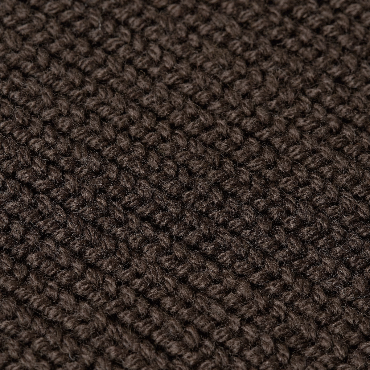 Heavy Seawool Dark brown Beanie & Scarf bundle