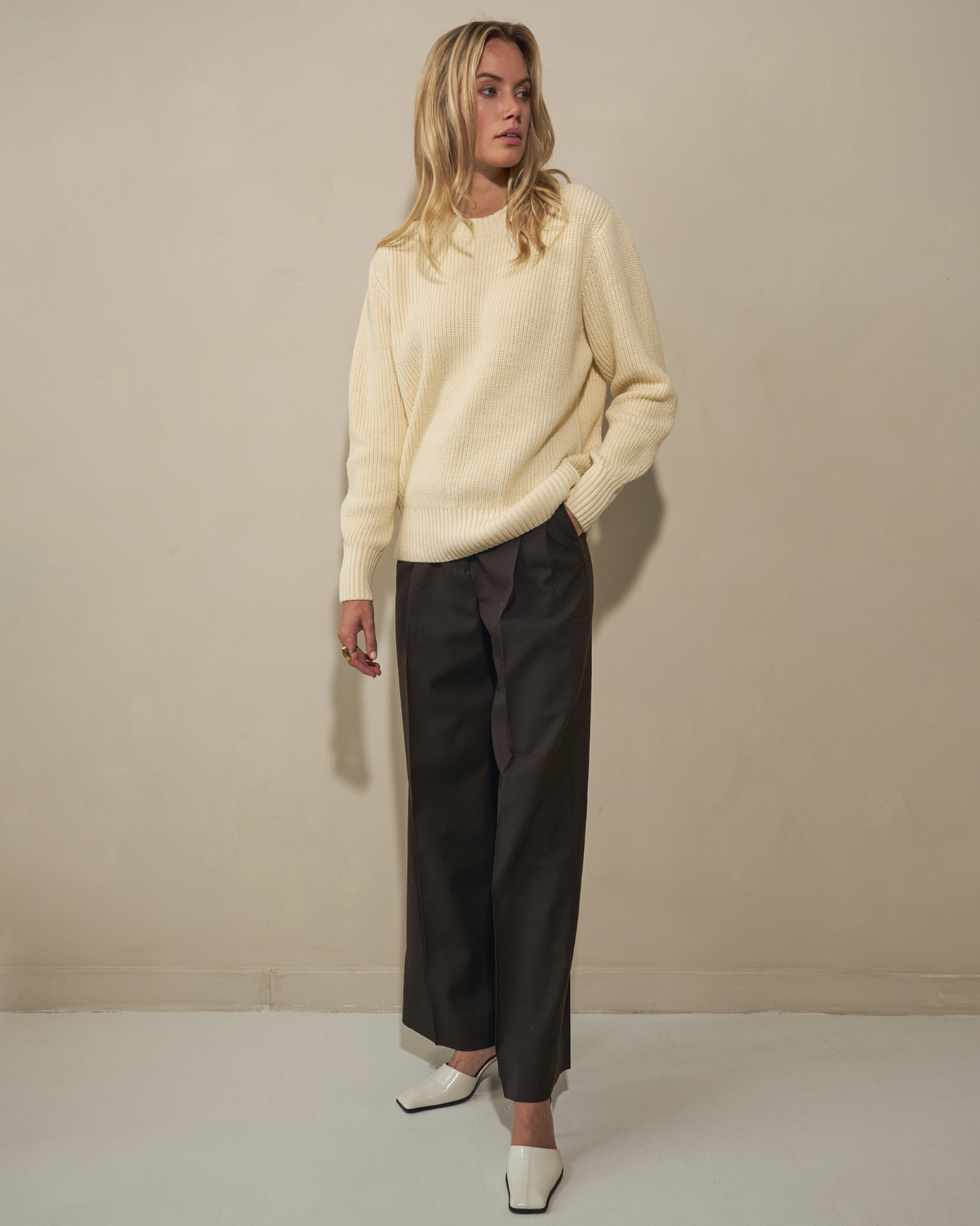 Heavy Seawool Crewneck - Off White