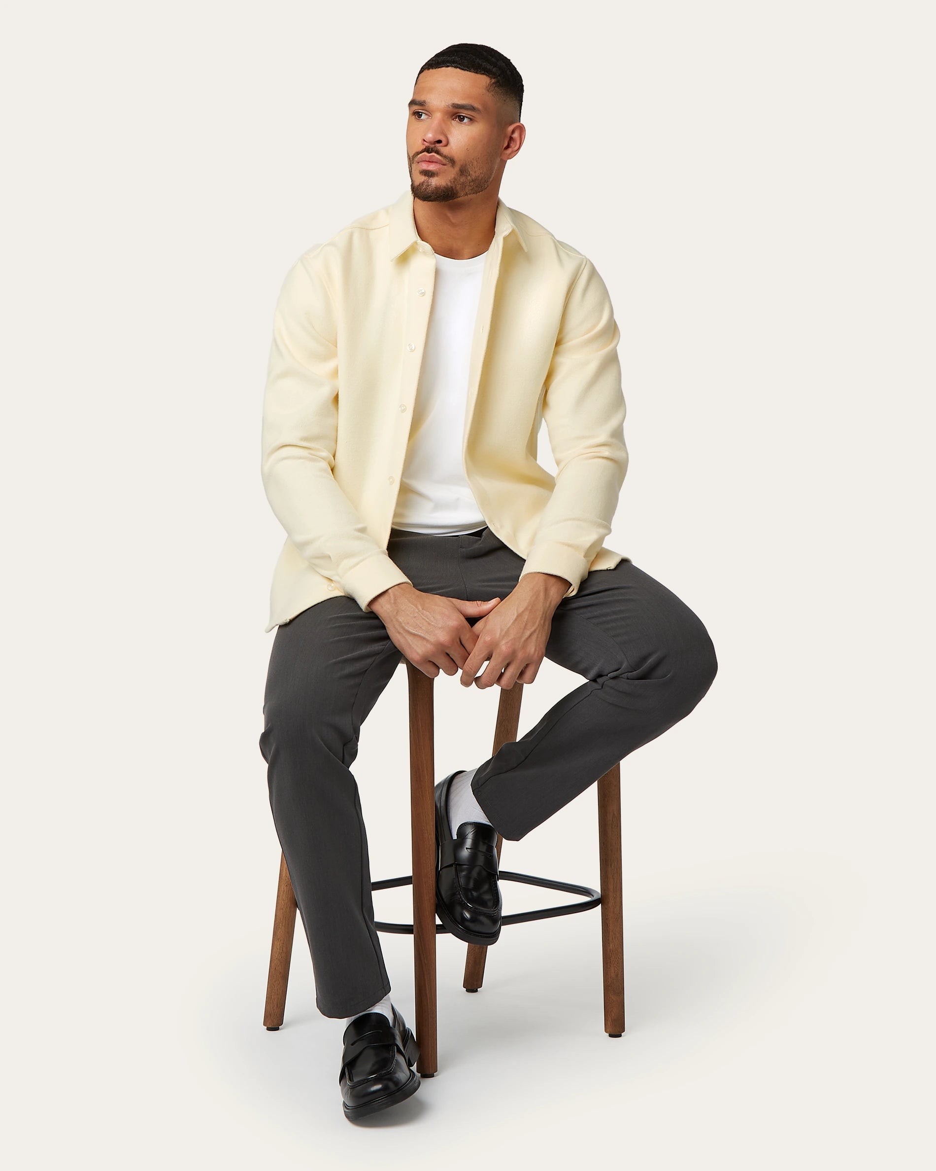 Flannel shirt Butter Yellow