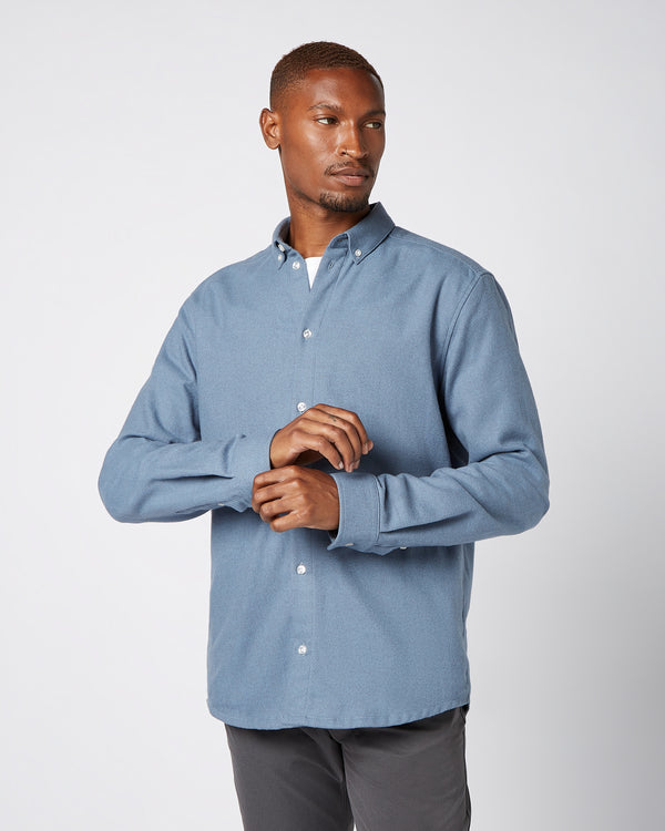 Flannel shirt Steel Blue