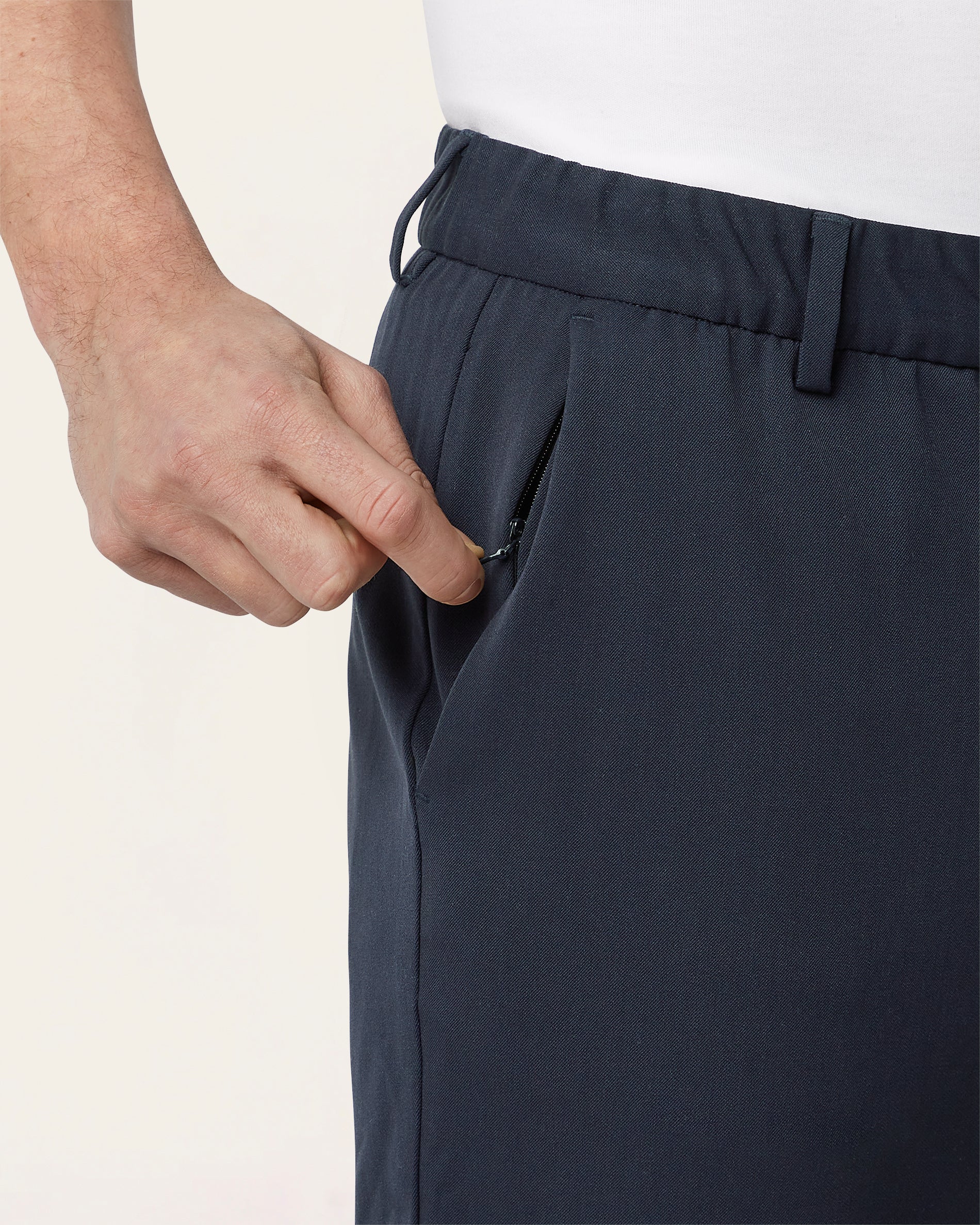 Navy Stretch Casual Pants | LABFRESH