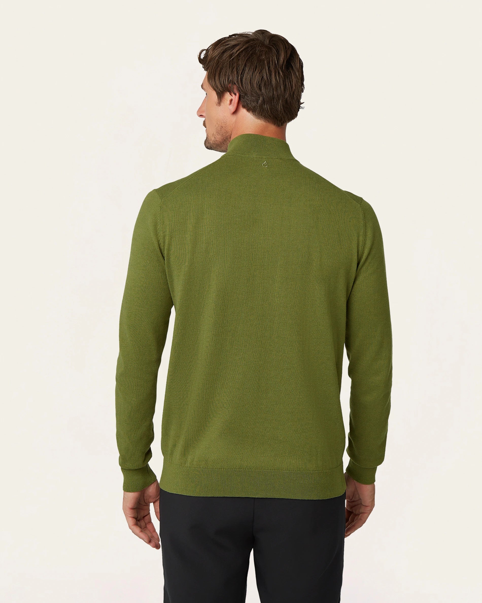 Seawool Half Zip Olive