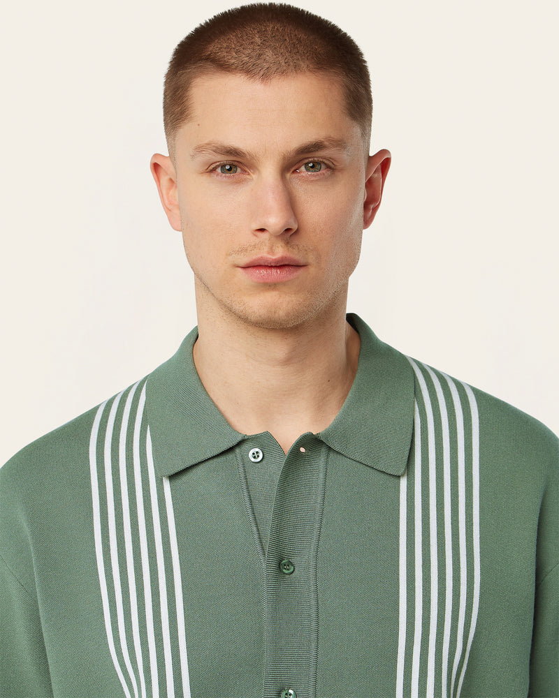 Schöne Jacquard Polo Green