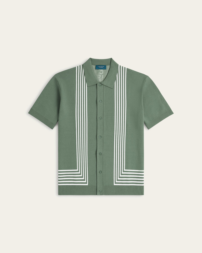 Schöne Jacquard Polo Green