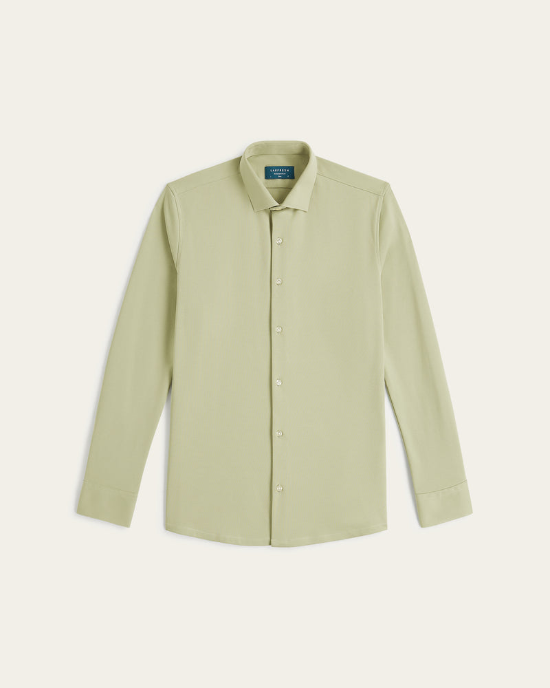 Knitted non-iron shirt Light Green