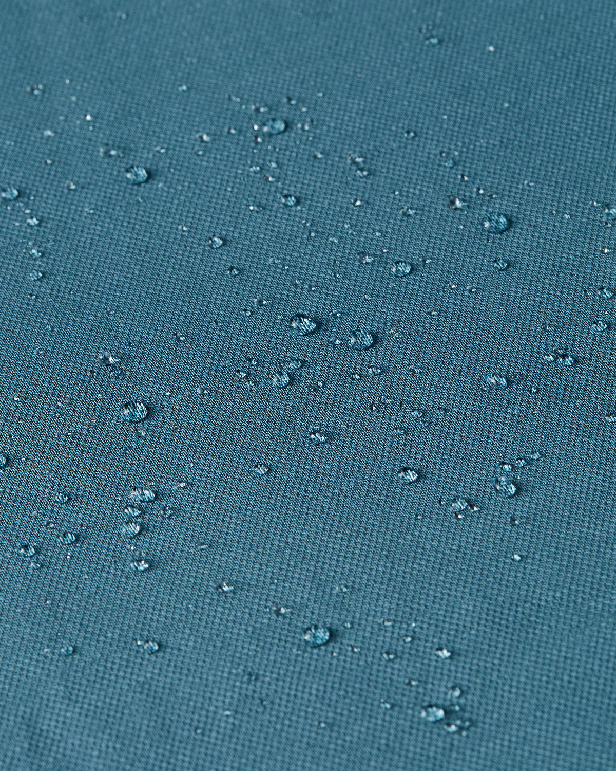 Knitted non-iron shirt Teal Blue