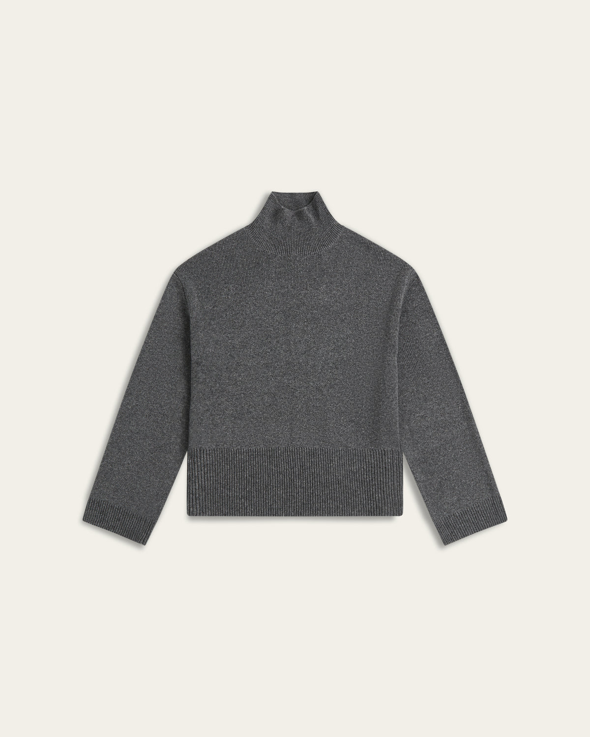Heavy Seawool Turtleneck - Dark Grey
