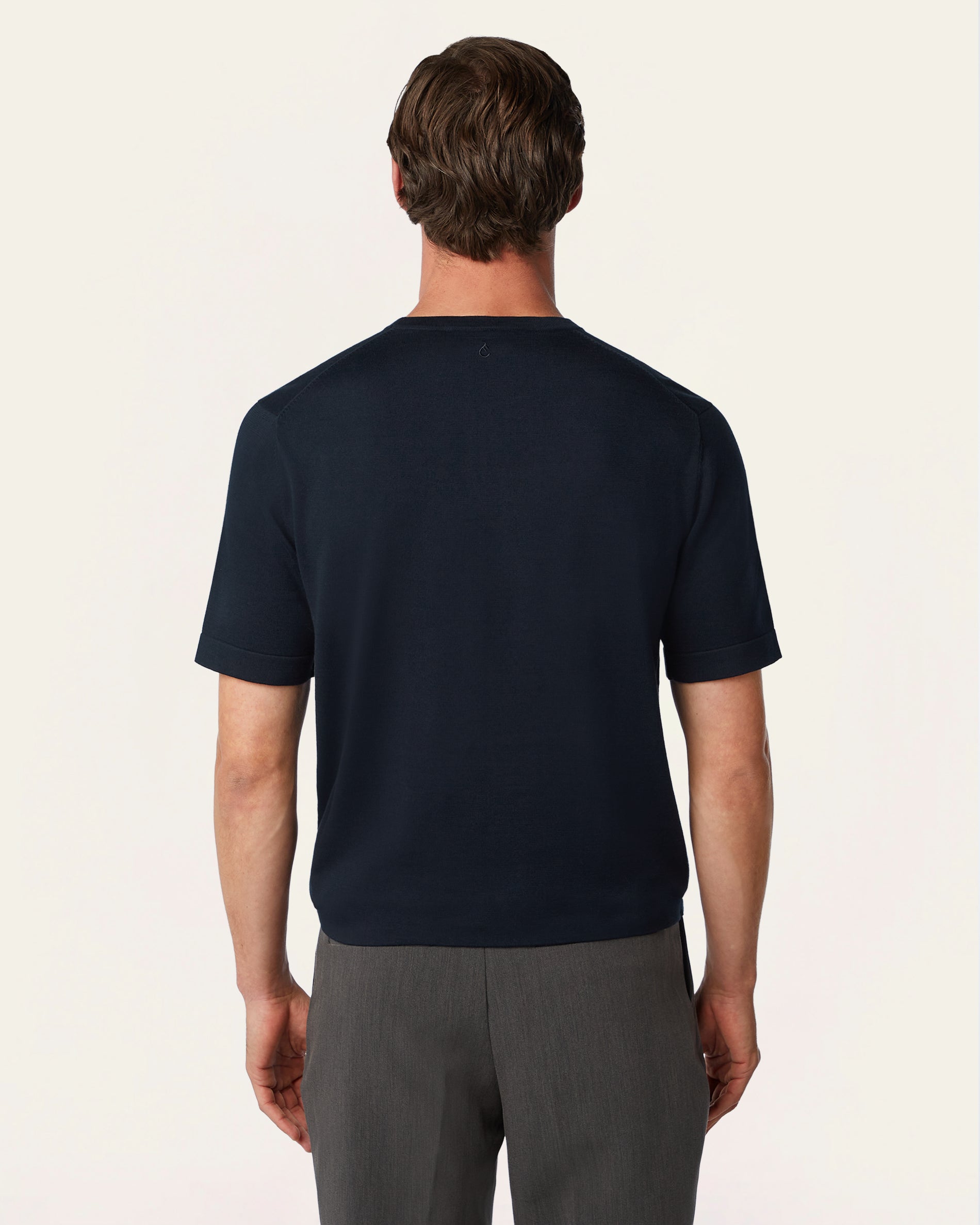 Knitted t-shirt Navy