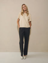 Boxy T-shirt Beige