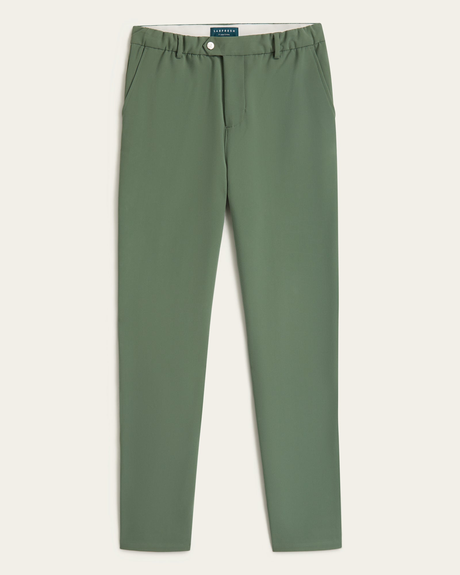◇ENZO BLUES◇ Lazy loose fit banding pants Green Bonobos All Week Flex Pants Mens XL SHORT Zip Pocket Stretch