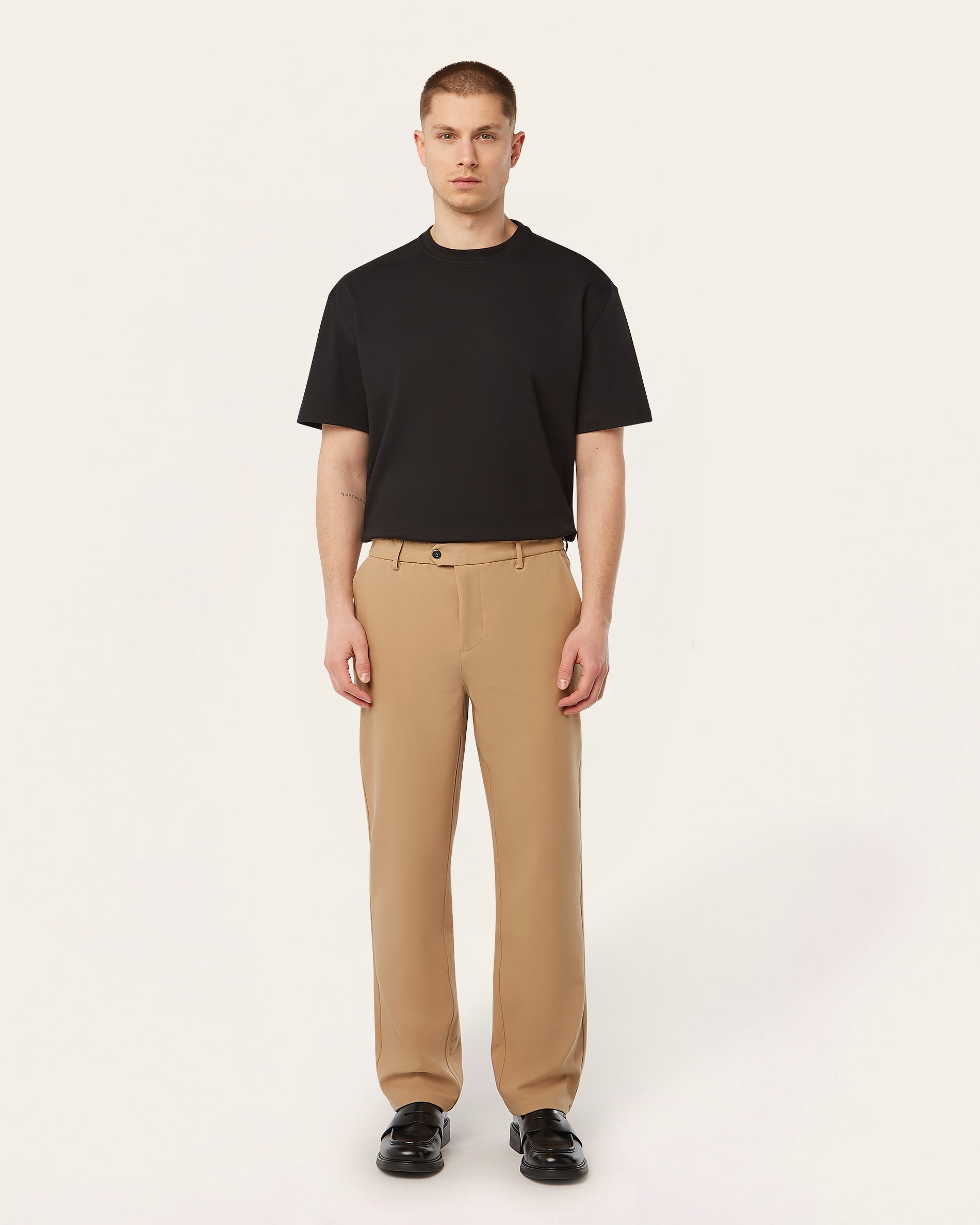 Straight pants Light Camel