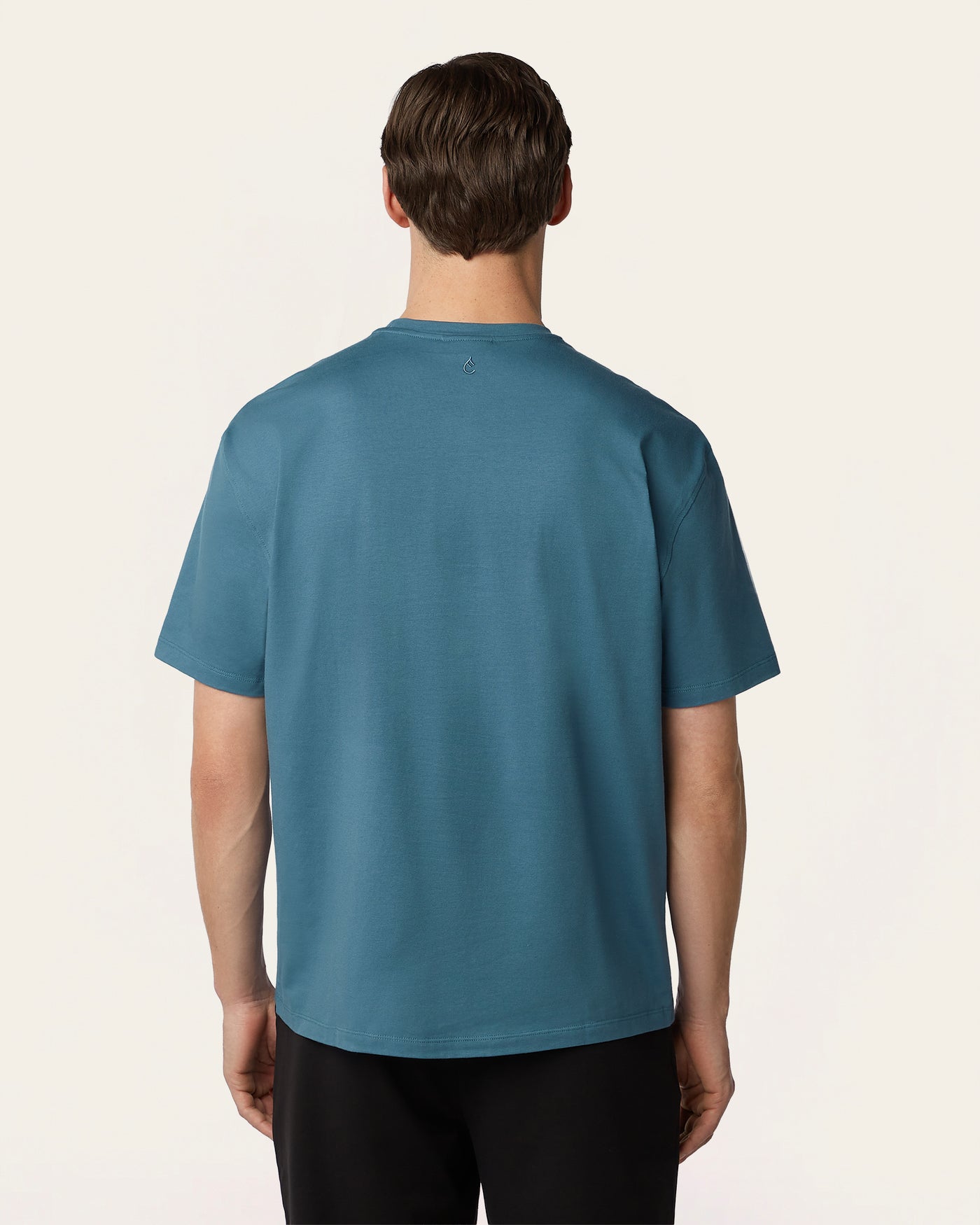 Heavy weight relaxed fit t-shirt Teal Blue