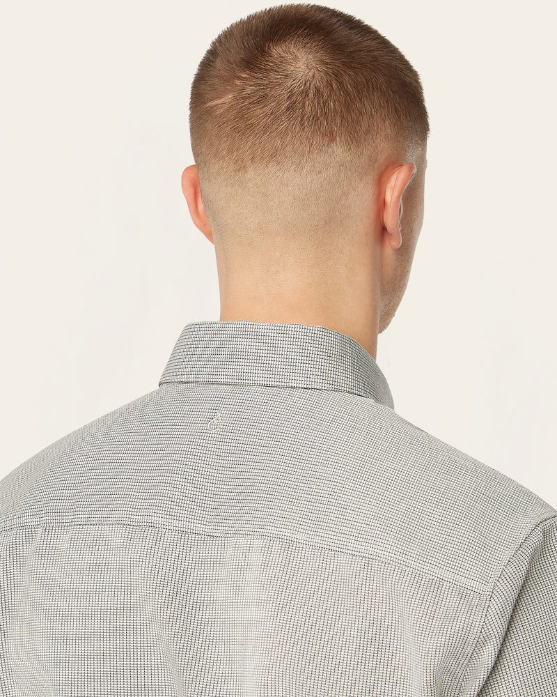 Short Sleeve Shirt Grey / Navy Check