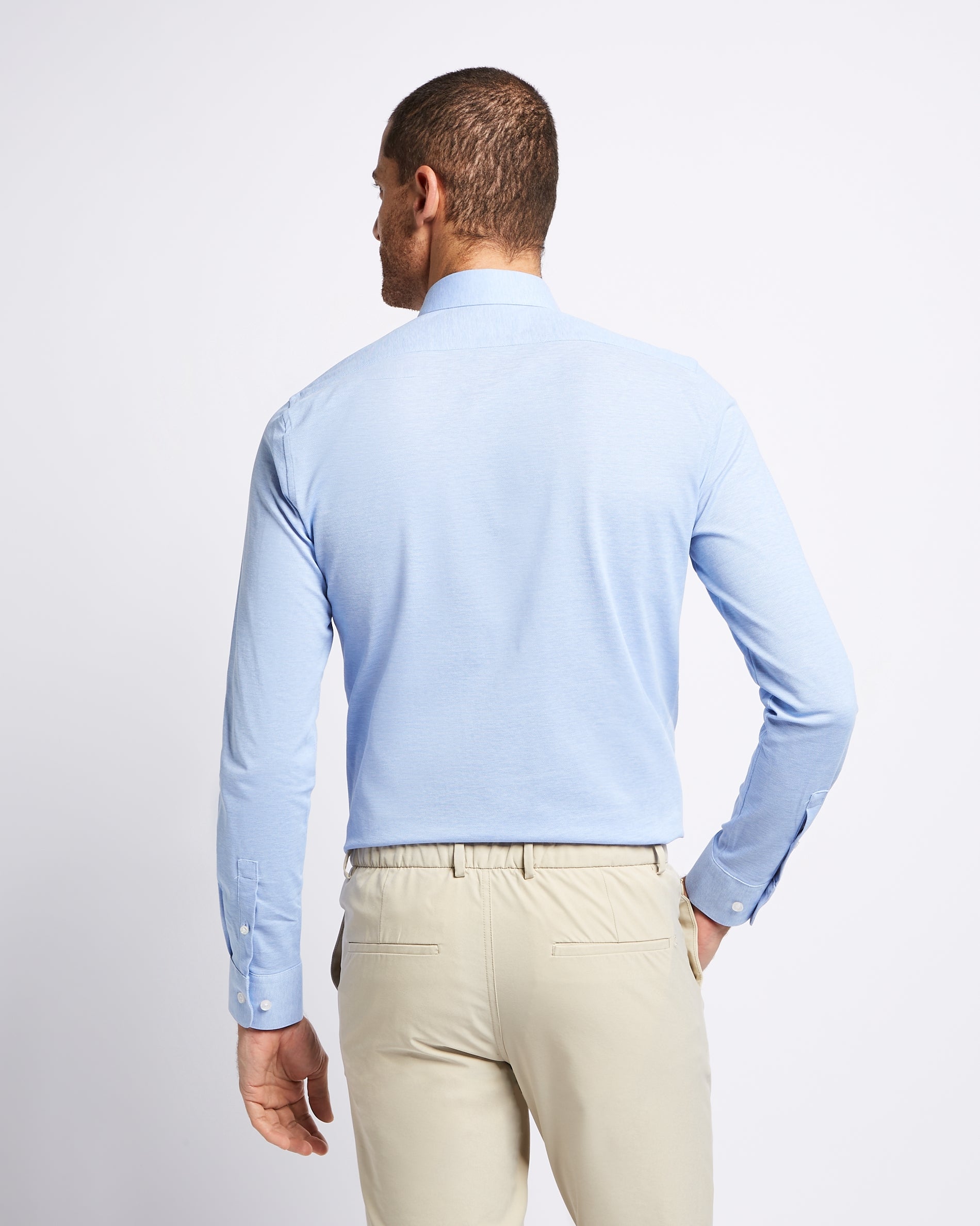 Knitted shirt blue