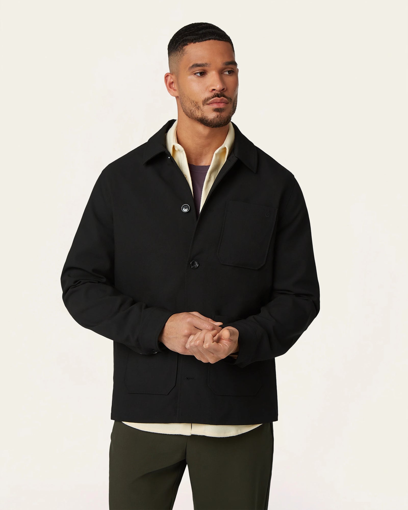 Shirt Jacket Black – LABFRESH