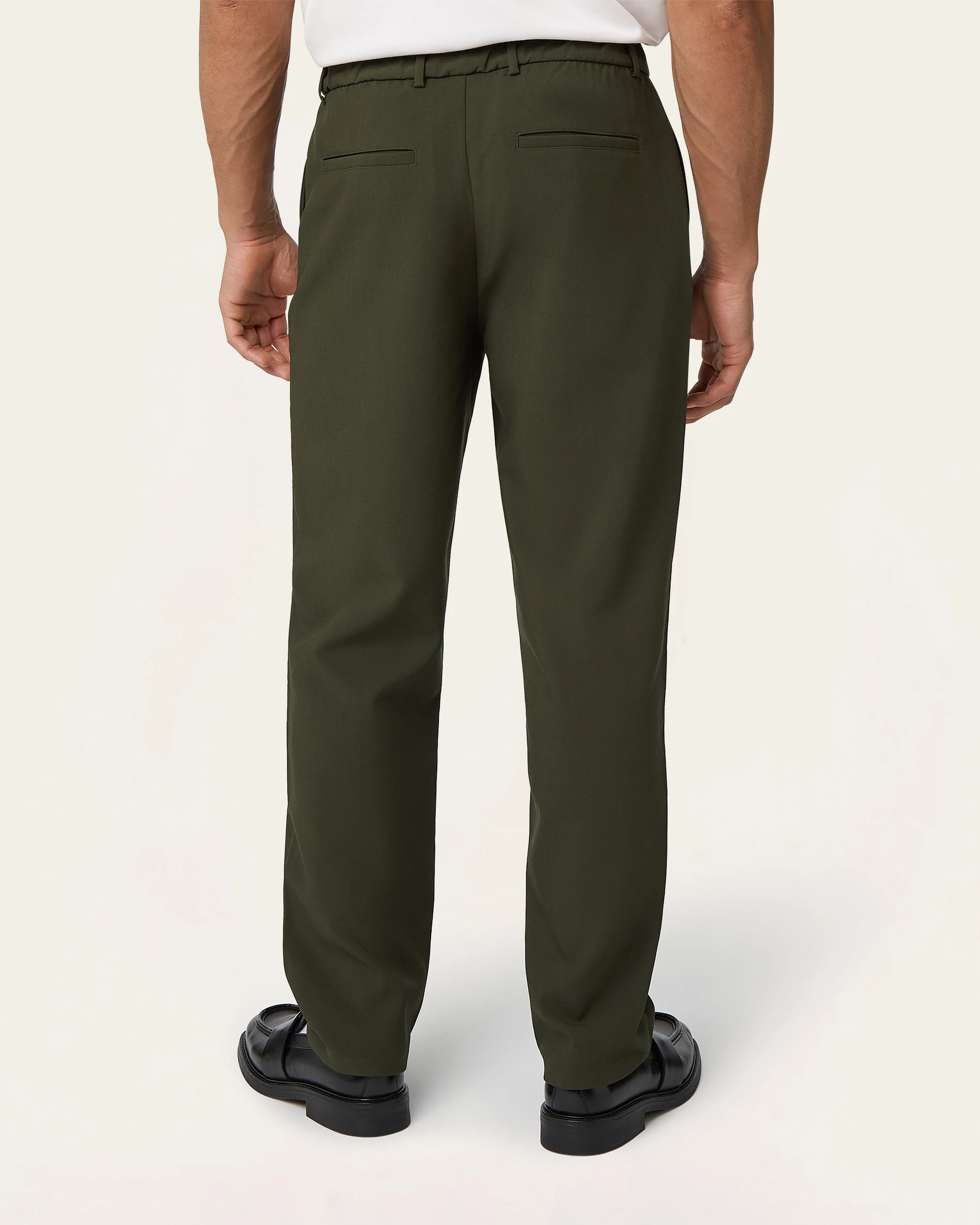 Straight pants Dark Green