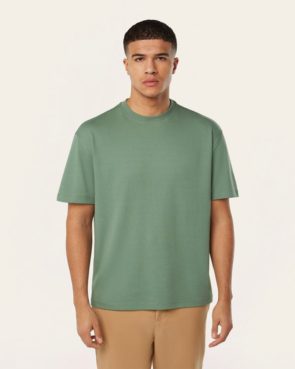 LS Heavy weight t-shirt Grass Green