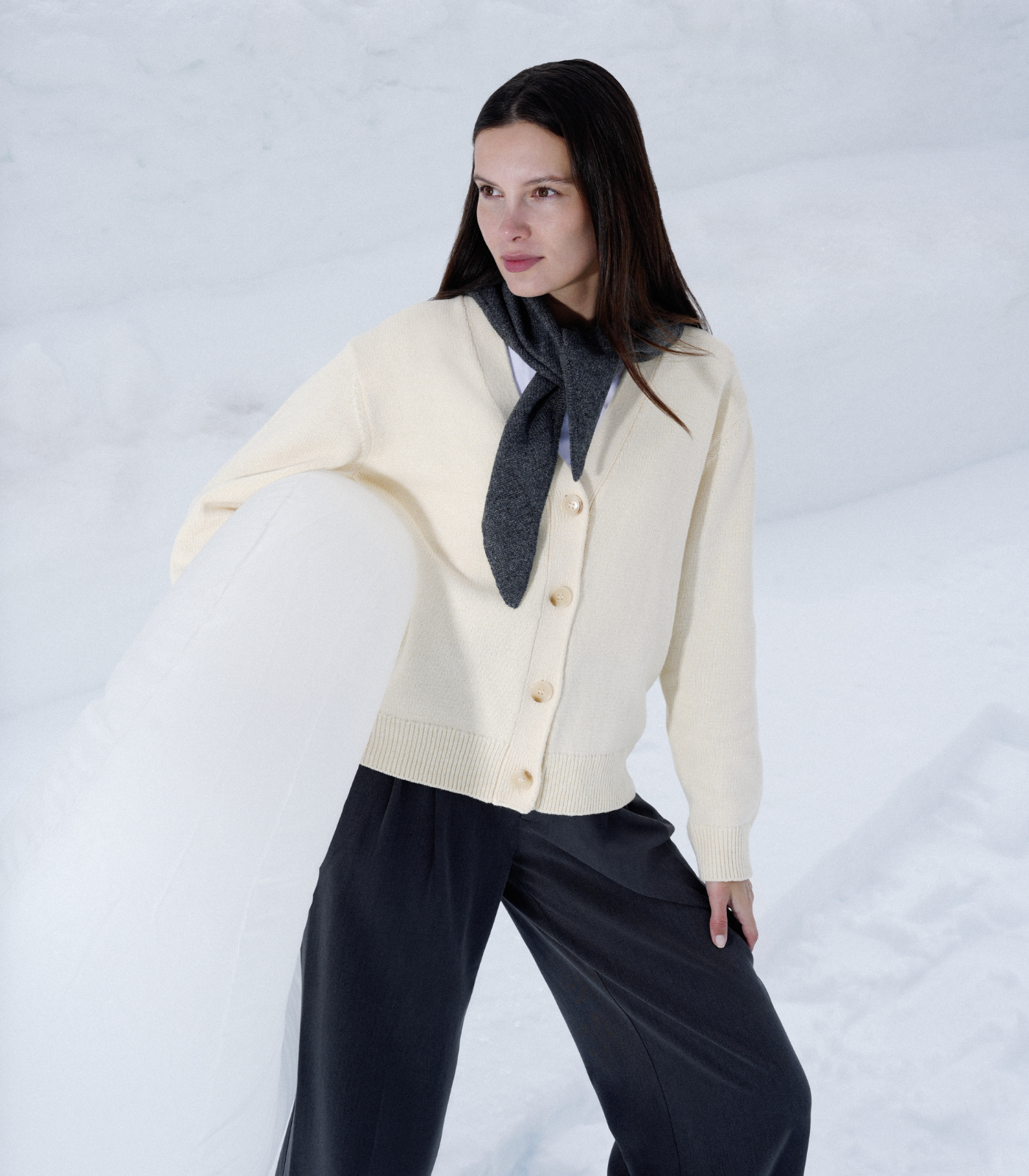 Knitwear made from oyster shells.