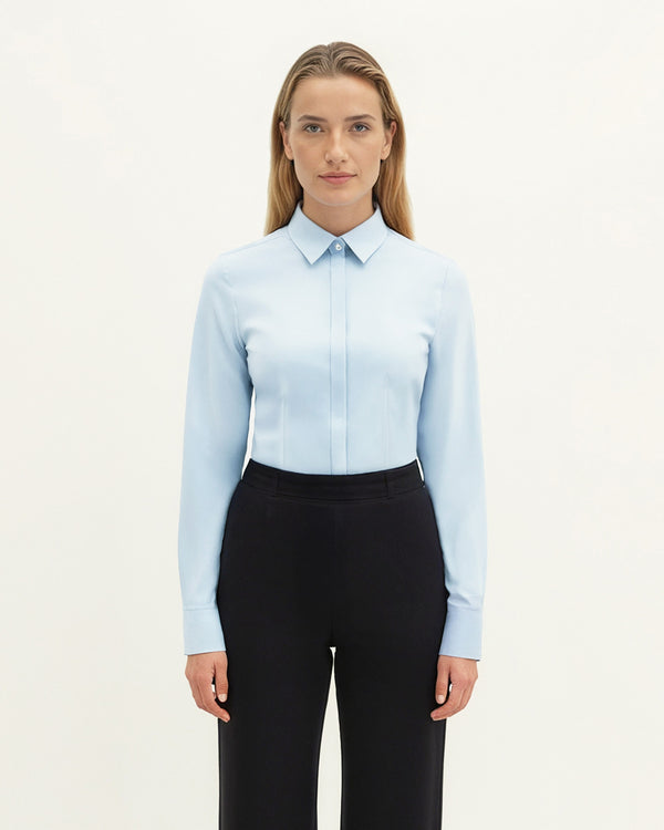Slim fit Blouse Light Blue