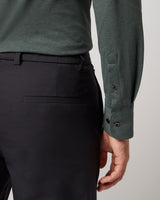 Knitted shirt dark green