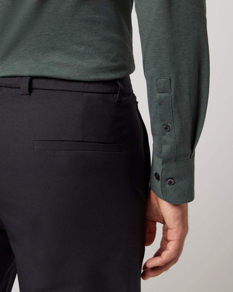 Knitted shirt dark green
