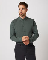 Knitted shirt dark green